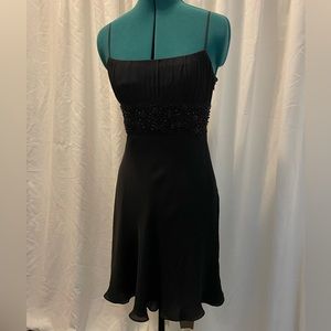 Ann Taylor beaded black dress